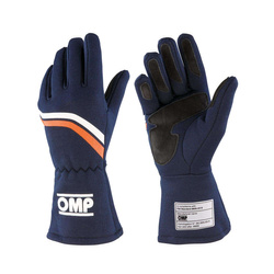 OMP DIJON MY21 Racing Gloves Navy Blue (FIA homologation)