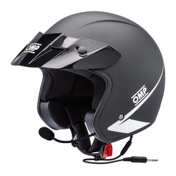 OMP STAR-J Open Face Helmet Black