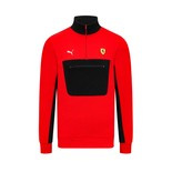 2024 Ferrari F1 Men's 1/4 Zip Red Sweatshirt 