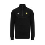 2024 Ferrari F1 Men's 1/4 Zip Black Sweatshirt 