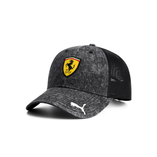 2025 Ferrari F1 Men's Trucker Baseball Cap Black