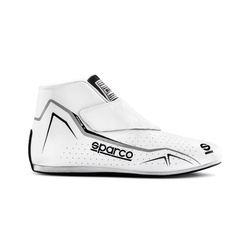 Sparco PRIME T Racing Shoes White-Black (FIA)