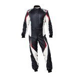 OMP TECNICA EVO MY21 Racing Suit Black-White (FIA homologation)