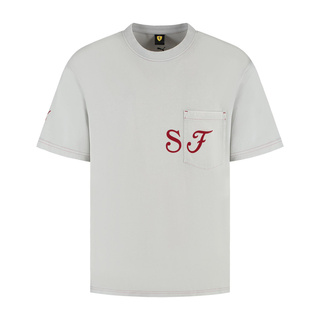 2025 Ferrari F1 Men's Graphic Grey T-shirt
