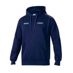 Sparco Men's Stripe Martini Racing Hoodie navy blue