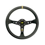 OMP CORSICA BLACK-YELLOW Leather Steering Wheel