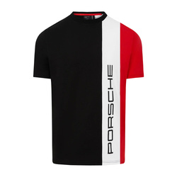 2025 Porsche Motorsport Men's Stripe Black T-Shirt