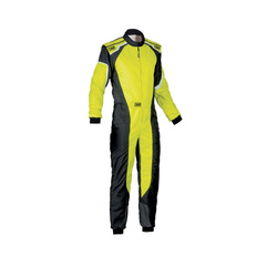 OMP KS-3 MY19 Kids Karting Suit yellow (with CIK FIA homologation)