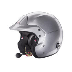 Stilo Intercom Helmet Venti TROPHY PLUS Rally Silver FIA-SNELL