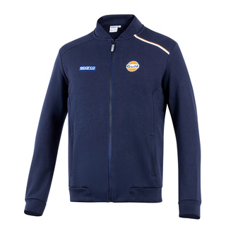 Sparco Mens GULF Full Zip Sweatshirt navy blue