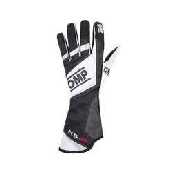 OMP KS-1R Kating Gloves Black/White/Silver