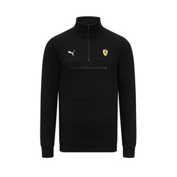 2024 Ferrari F1 Men's 1/4 Zip Black Sweatshirt 