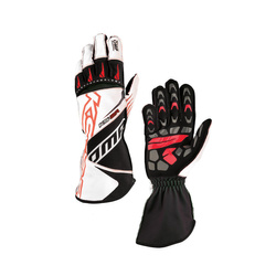 OMP KS-2R MY22 Karting Gloves White