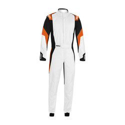 Sparco Competition MY22 Racing Suit white-orange (FIA)