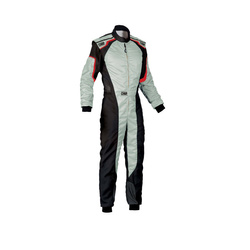 OMP KS-3 MY19 Kids Karting Suit grey (with CIK FIA homologation)