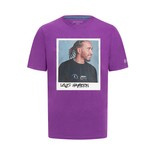  Mercedes AMG F1 Mens Hamilton Portrait T-shirt Purple