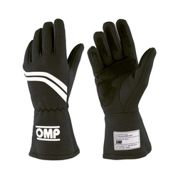 OMP DIJON MY21 Racing Gloves Black (FIA homologation)