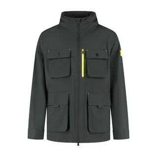 2025 Aston Martin F1 Men's 6 pocket Rain Jacket