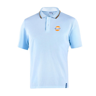 Men's Sparco GULF blue polo shirt