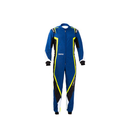 Sparco KERB MY20 Karting Suit blue/yellow (with homologation CIK-FIA)