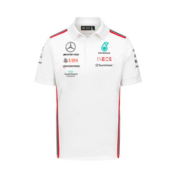  Mercedes AMG F1 Mens Team Polo Shirt White